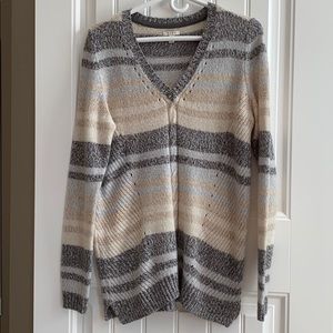 Sonoma Striped V-Neck Sweater